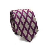 PURPLE DIAMOND GRID TIE