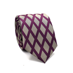 PURPLE DIAMOND GRID TIE