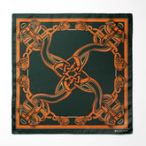 GREEN CELTIC SILK POCKET SQUARES