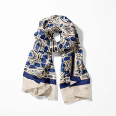 AZURE BLOOM MEN SCARF - PREMIUM COLLECTION