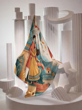 Lahore Basant Romance Illustrated Scarf – Festival Art Print Scarf