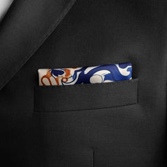 CAROL ALDER SILK POCKET SQUARE