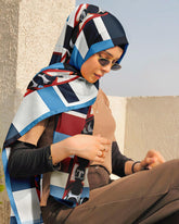 CHINESE KNOTWORK SILK WOMEN HIJAB – PREMIUM COLLECTION