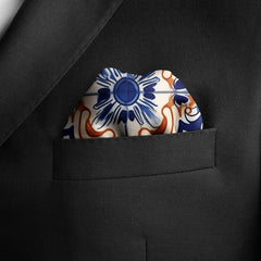 CAROL ALDER SILK POCKET SQUARE