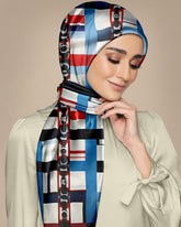 CHINESE KNOTWORK SILK WOMEN HIJAB – PREMIUM COLLECTION