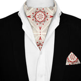 BEAUTIFUL STAR GEOMETRIC SILK ASCOT AND POCKET SQUARE SET – PREMIUM COLLECTION