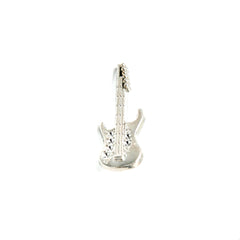 SILVER GUITAR BROOCH