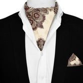 BAHAR SILK ASCOT AND POCKET SQUARE SET – PREMIUM COLLECTION