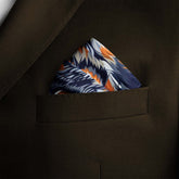 THE HEAD OF WOLVES SILK POCKET SQUARE