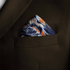 THE HEAD OF WOLVES SILK POCKET SQUARE