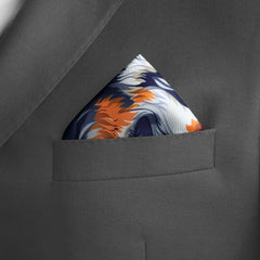 THE HEAD OF WOLVES SILK POCKET SQUARE