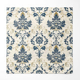 VINTAGE DAMASK SILK POCKET SQUARE