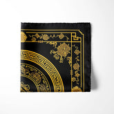 GOLDEN BAROQUE SILK POCKET SQUARE