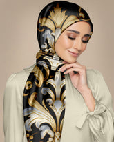 DAMASK VINTAGE SILK WOMEN HIJAB – PREMIUM COLLECTION