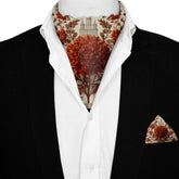 AMARANTH SILK ASCOT AND POCKET SQUARE SET – PREMIUM COLLECTION