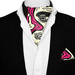 BEEH BECVAR SILK ASCOT AND POCKET SQUARE SET – PREMIUM COLLECTION