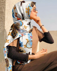 DAMIEN HIRST SILK WOMEN HIJAB – PREMIUM COLLECTION