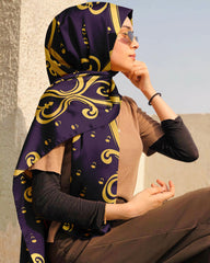 DECORATIVE ORNAMENT SILK WOMEN HIJAB – PREMIUM COLLECTION