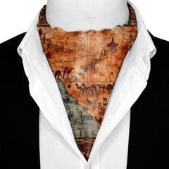 CARAVANA SILK ASCOT AND POCKET SQUARE SET – PREMIUM COLLECTION