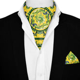 CHINESE DRAGON SILK ASCOT AND POCKET SQUARE SET – PREMIUM COLLECTION