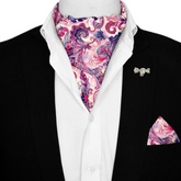 NOA RUDISCH - WICHITA SILK ASCOT WITH LAPEL PIN AND POCKET SQUARE