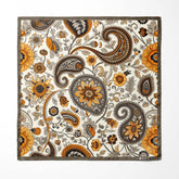 A DITSY PAISLEY SILK ASCOT AND POCKET SQUARE SET – PREMIUM COLLECTION