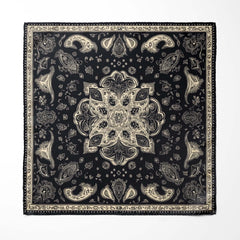 ABSTRACT CLASSIC BANDANA SILK POCKET SQUARE