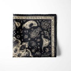 ABSTRACT CLASSIC BANDANA SILK POCKET SQUARE