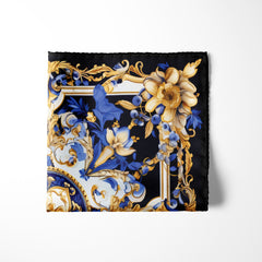 Silk Pocket Square | Men's Pocket Squares | Black Wolf