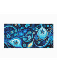 Printed Silk Hijab | Ladies Head Scarf | Black Wolf