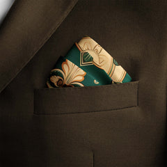 VINTAGE GREEK SILK POCKET SQUARE