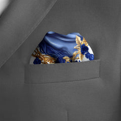 ELEGANT LAUREL SILK POCKET SQUARE