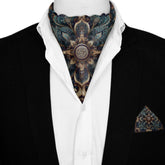 BARZIN SILK ASCOT AND POCKET SQUARE SET – PREMIUM COLLECTION