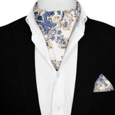 FIORENZA SILK ASCOT AND POCKET SQUARE SET – PREMIUM COLLECTION