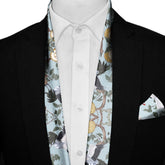 DANCING CRENIES MEN SCARF AND POCKET SQUARE SET – PREMIUM COLLECTION