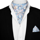 CORALIA SILK ASCOT AND POCKET SQUARE SET – PREMIUM COLLECTION
