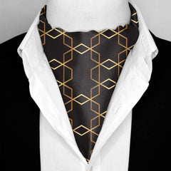 BURBERRY CHOCOLATE SILK ASCOT – PREMIUM COLLECTION