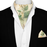 HERBARIUM SILK ASCOT AND POCKET SQUARE SET – PREMIUM COLLECTION