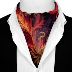 EMBER SILK ASCOT AND POCKET SQUARE SET – PREMIUM COLLECTION