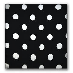 BLACK POLKA DOTS SILK POCKET SQUARE