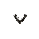 BLACK DEER HEAD BROOCH