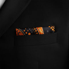 ABORIGINAL SILK POCKET SQUARE