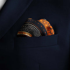 ABORIGINAL SILK POCKET SQUARE