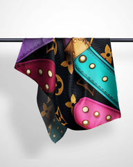 BLACK PACHES SILK WOMEN SCARF – PREMIUM COLLECTION