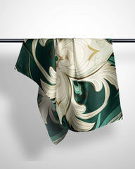 TURQUOISE MANDALA SILK WOMEN SCARF – PREMIUM COLLECTION