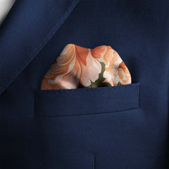 PASTEL FLOWER SILK POCKET SQUARE