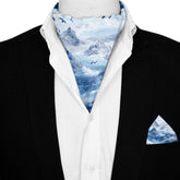 MISTHAVEN SILK ASCOT AND POCKET SQUARE SET – PREMIUM COLLECTION