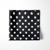 BLACK POLKA DOTS SILK POCKET SQUARE