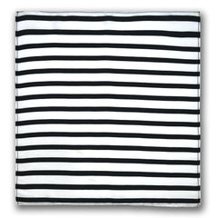 WHITE STRIPES SILK ASCOT AND POCKET SQUARE SET – PREMIUM COLLECTION