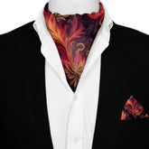 EMBER SILK ASCOT AND POCKET SQUARE SET – PREMIUM COLLECTION